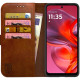 Θήκη Motorola Moto G05 / E15 Rosso Element PU Πορτοφόλι - Brown (8719246476259)