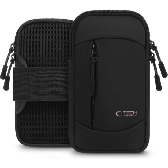 Universal Θήκη Tech-Protect M6 Sport Armband Μπράτσου για Κινητά / Smartphones έως 6.9" - Black / Pink (5906302330805)