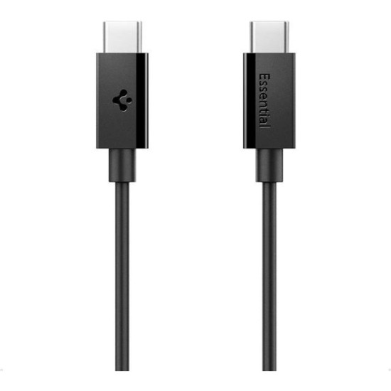 Καλώδιο Type-C Spigen Essential EB6020CC Φόρτισης & Μεταφοράς Δεδομένων σε Type-C 200cm 60W - Black (ACA08720)