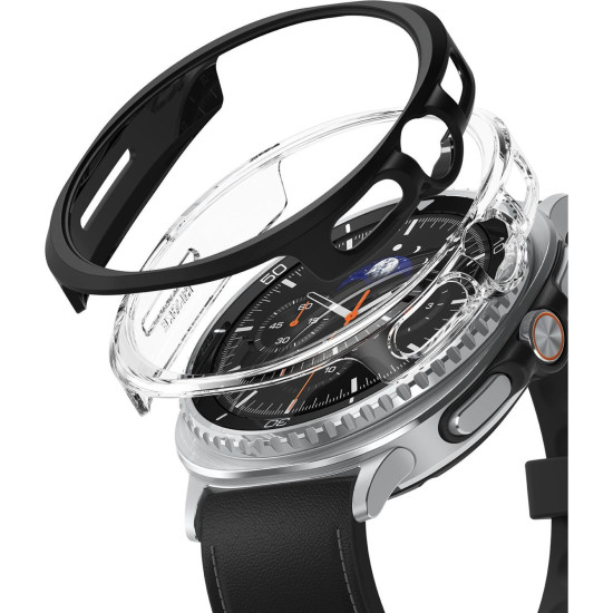 Θήκη Samsung Galaxy Watch 8 Classic 46mm Ringke Slim Case Σκληρή 2 Τεμάχια - Clear / Matte Black (8800293855989)
