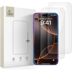 Tempered Glass iPhone 17 Pro Max / 16 Pro Max Tech-Protect Glass Fit+ Αντιχαρακτικό Γυαλί Προστασίας Οθόνης 2 Τεμάχια - Clear (5906302319251)