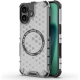 Θήκη iPhone 17 Techsuit HoneyComb Shield Σκληρή Ημιδιάφανη με MagSafe - White (5949419290266)