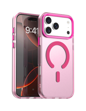 Θήκη iPhone 17 Pro Techsuit CandyCase Σκληρή Ημιδιάφανη με MagSafe - Pink (5949419313347)