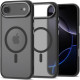 Θήκη iPhone Air Tech-Protect MagEdge Σκληρή Ημιδιάφανη με MagSafe & Μεταλλικό Πλαίσιο Κάμερας - Matte Black / Gunmetal (5906302330461)