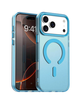 Θήκη iPhone 17 Pro Techsuit CandyCase Σκληρή Ημιδιάφανη με MagSafe - Blue (5949419313330)