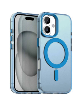 Θήκη iPhone 17 Techsuit CandyCase Σκληρή Ημιδιάφανη με MagSafe - Blue (5949419313385)