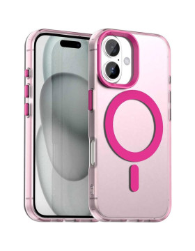 Θήκη iPhone 17 Techsuit CandyCase Σκληρή Ημιδιάφανη με MagSafe - Pink (5949419313392)