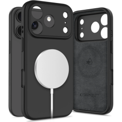 Θήκη iPhone 17 Pro Max Tech-Protect Silicone MagSafe Σιλικόνης με MagSafe - Black (5906302330164)