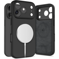 Θήκη iPhone 17 Pro Tech-Protect Silicone MagSafe Σιλικόνης με MagSafe - Black (5906302330157)