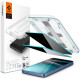 Tempered Glass Samsung Galaxy S25 / S24 Spigen GLAS.tR EZ Fit HD Privacy Αντιχαρακτικό Γυαλί Προστασίας Απορρήτου Οθόνης 2 Τεμάχια (AGL09308)