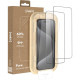 Tempered Glass iPhone 15 Pro Max Nekit Pure Premium Ανθεκτικό 9Η+ Full Face Αντιχαρακτικό Γυαλί Προστασίας Οθόνης με Απλικατέρ 2 Τεμάχια - Black (8719246480003)