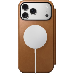 Θήκη iPhone 17 Pro Max Nomad Modern Leather Folio Δερμάτινο Πορτοφόλι με MagSafe - English Tan (NM014124858)