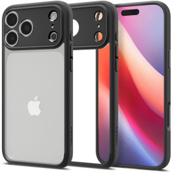 Θήκη iPhone 17 Pro Spigen Ultra Hybrid Ανθεκτική Διάφανη Σκληρή - Matte Black (ACS10343)