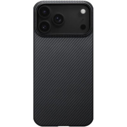 Θήκη iPhone 17 Pro Max Pitaka Ultra-Slim MagEZ Case 7 Aramid Fiber Body με MagSafe 1mm 600D - Black / Gray / Twill (KI1701BPM)