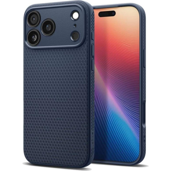 Θήκη iPhone 17 Pro Spigen Liquid Air Ανθεκτική Σιλικόνης - Navy Blue (ACS10332)