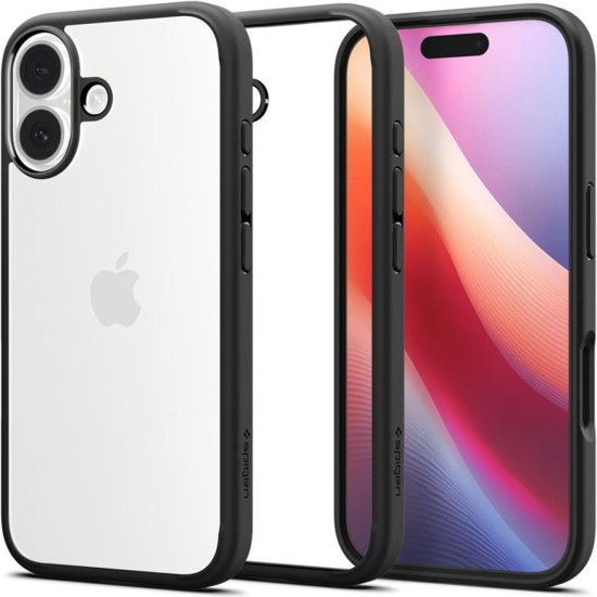 Θήκη iPhone 17 Spigen Ultra Hybrid Ανθεκτική Διάφανη Σκληρή - Matte Black (ACS10377)