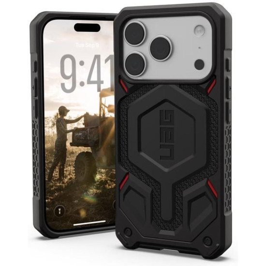 Θήκη iPhone 17 Pro UAG Monarch Pro Ανθεκτική με MagSafe - Kevlar Black (114513113940)