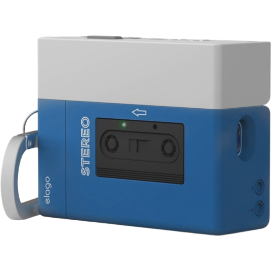 Θήκη AirPods Pro 3rd Gen Elago Cassette Player Hang Case Σιλικόνης - Blue (EAPP3CST-HANG-BL)