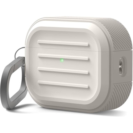 Θήκη AirPods Pro 3rd Gen Elago Armor Hang Case Σιλικόνης - Stone (EAPP3AM-HANG-ST)