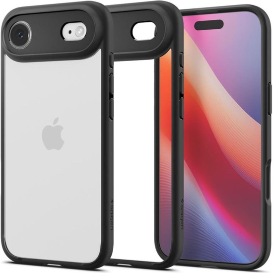 Θήκη iPhone Air Spigen Ultra Hybrid Ανθεκτική Διάφανη Σκληρή - Matte Black (ACS10310)
