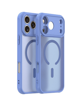 Θήκη iPhone 17 Pro Techsuit HaloFrost II MagSafe Σκληρή Ημιδιάφανη με MagSafe - Sky Blue (5949419325814)