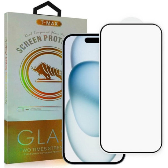Tempered Glass iPhone 17 Pro Max T-Max Premium Full Glue Αντιχαρακτικό Γυαλί Προστασίας Οθόνης - Black (5206015084133)