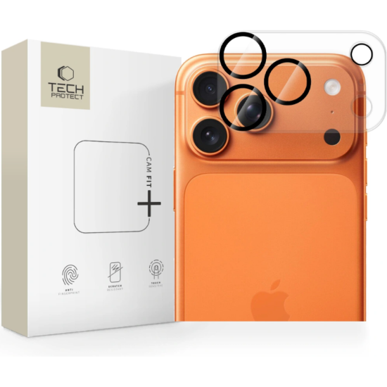 Tempered Glass iPhone 17 Pro Max Tech-Protect Cam Fit+ Αντιχαρακτικό Γυαλί Προστασίας για Φακό Κάμερας - Clear (5906302319107)