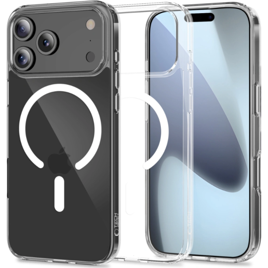 Θήκη iPhone 17 Pro Max Tech-Protect FlexAir Hybrid Σκληρή Διάφανη με MagSafe - Clear (5906302319480)