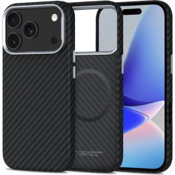 Θήκη iPhone 17 Pro Tech-Protect Ion Carbon Σκληρή με MagSafe - Black / Silver (5906302330355)