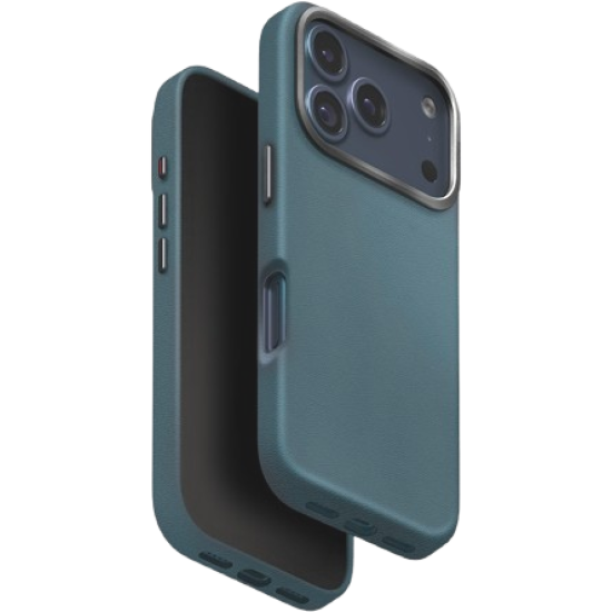 Θήκη iPhone 17 Pro Max Uniq Lyden Ανθεκτική με MagSafe από Premium Vegan Δέρμα & Μεταλλικό Πλαίσιο Κάμερας - Ash Blue (UNIQ-IP6.9P(2025)-LYDMABLU)