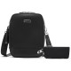 Τσαντάκι Ώμου Bange QD751 Premium Collection Χιαστί Crossbody με Αποσπώμενο Mini Τσαντάκι & Θήκη για AirTag 2 / 1 3.3L - Black