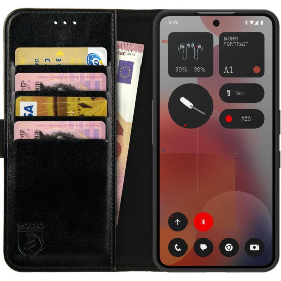 Θήκη Nothing Phone 3a Pro Rosso Element PU Πορτοφόλι - Black (8719246479335)
