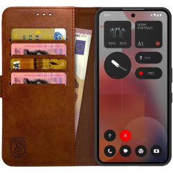 Θήκη Nothing Phone 3a Pro Rosso Element PU Πορτοφόλι - Brown (8719246479342)