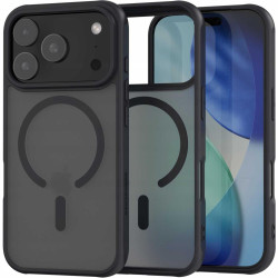 Θήκη iPhone 17 Pro Max Spacecase Hybrid MagSafe Σκληρή Ημιδιάφανη με MagSafe - Black (5905719131289)