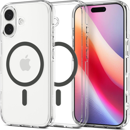 Θήκη iPhone 17 Spigen Ultra Hybrid MagFit Ανθεκτική Σκληρή με MagSafe - Clear / Graphite (ACS10381)