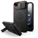 Θήκη iPhone 17e / 16e Tech-Protect Kevlar Aura με MagSafe & Κάλυμμα για την Κάμερα - Black / Orange (5906302331697)