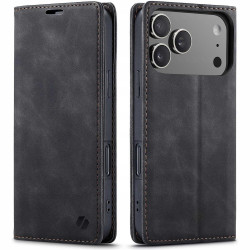 Θήκη iPhone 17 Pro Max Spacecase Wallet Πορτοφόλι - Black (5905719132323)