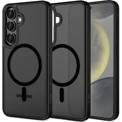 Θήκη Samsung Galaxy S25 FE Tech-Protect MagMat Σκληρή Ημιδιάφανη με MagSafe - Matte Black (5906302332809)