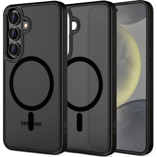 Θήκη Samsung Galaxy S25 FE Tech-Protect MagMat Σκληρή Ημιδιάφανη με MagSafe - Matte Black (5906302332809)