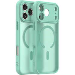 Θήκη iPhone 17 Pro Techsuit HaloFrost II MagSafe Σκληρή Ημιδιάφανη με MagSafe - Mint Green (5949419325791)