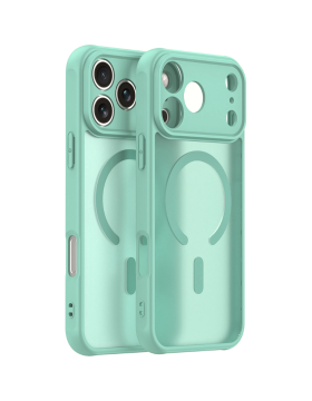 Θήκη iPhone 17 Pro Techsuit HaloFrost II MagSafe Σκληρή Ημιδιάφανη με MagSafe - Mint Green (5949419325791)