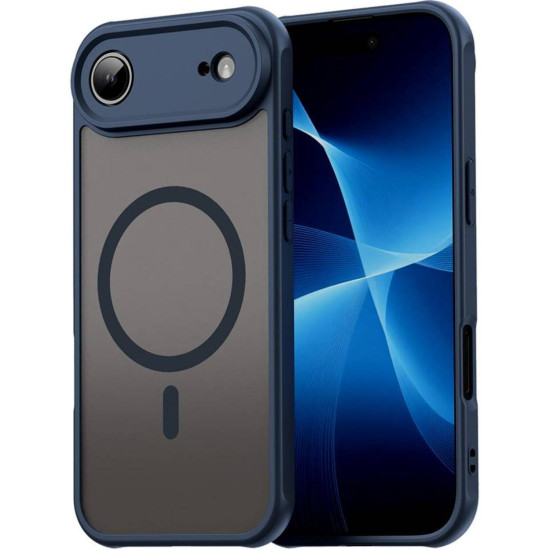 Θήκη iPhone Air Techsuit HaloFrost II MagSafe Σκληρή Ημιδιάφανη με MagSafe - Navy Blue (5949419296756)