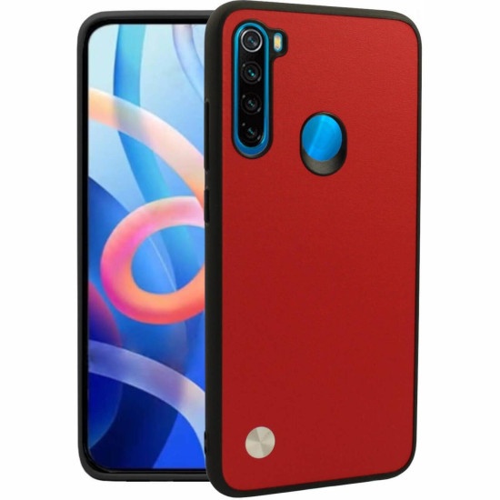 Θήκη Xiaomi Redmi Note 8 / Note 8 2021 Bodycell Vegan Cover Σκληρή - Red (5206015078125)