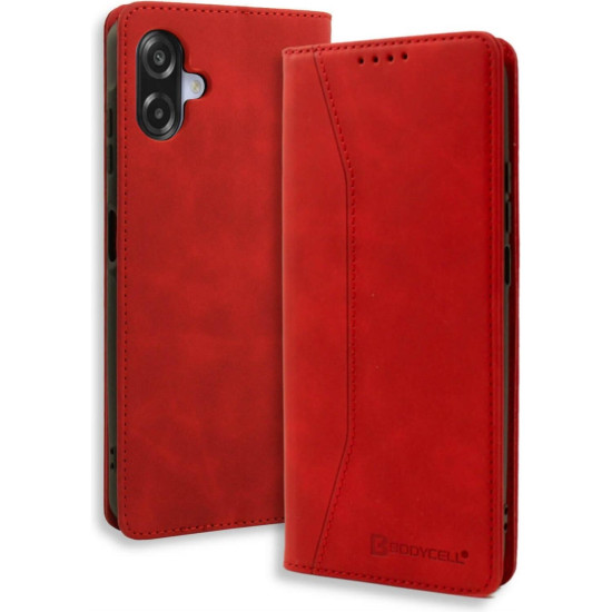 Θήκη Samsung Galaxy A07 4G Bodycell Book Case Πορτοφόλι - Red (5206015084430)