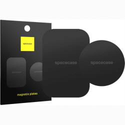 Μαγνητικές Πλάκες Spacecase Magnetic Plates Σετ Αυτοκόλλητες Μεταλλικές για Μαγνητική Βάση Αυτοκινήτου 2 Τεμάχια - Black (5905719102500)