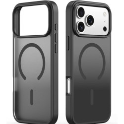 Θήκη iPhone 17 Pro Bodycell MagSafe Backcover Σκληρή Ημιδιάφανη με MagSafe - Matte Black (5206015083853)