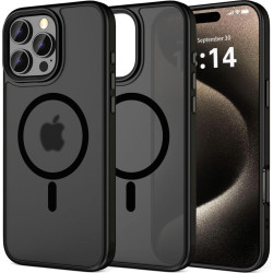 Θήκη iPhone 16 Pro Max Bodycell MagSafe Backcover Σκληρή Ημιδιάφανη με MagSafe - Matte Black (5206015083792)