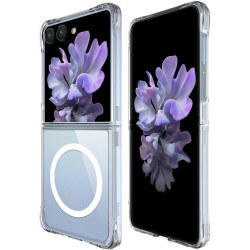 Θήκη Samsung Galaxy Z Flip7 Buddi Core Σκληρή Διάφανη με MagSafe - Transparent (8719246492648)
