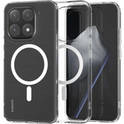 Θήκη Xiaomi 15T Spacecase Clear MagSafe Σκληρή Διάφανη με MagSafe - White (5905719132811)