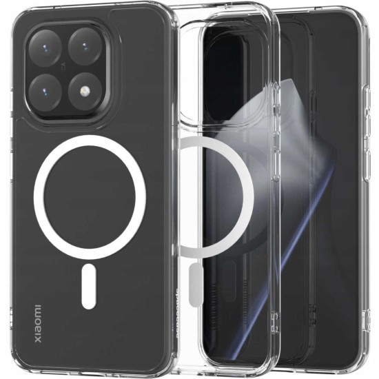 Θήκη Xiaomi 15T Spacecase Clear MagSafe Σκληρή Διάφανη με MagSafe - White (5905719132811)